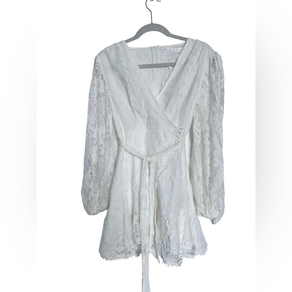 Saints Secret Mini Lace Dress in White Size M Summer Wedding Beach - Picture 1 of 6